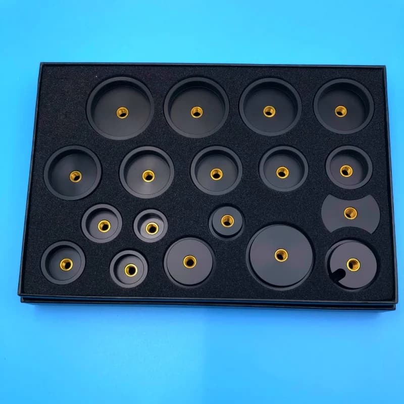 Watch Press Dies Set Round Extra-Deep Curved Watch Crystal Watch Back Pressing Tools for Watchmakers