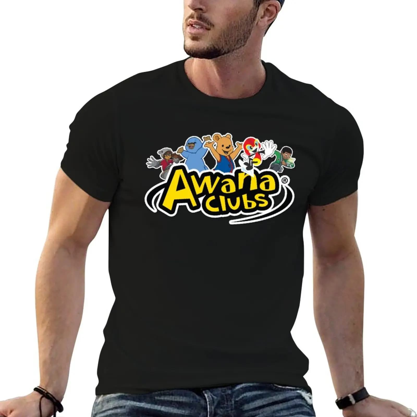 Awana Clubs Official T-Shirt vintage sports fans shirts graphic tee men