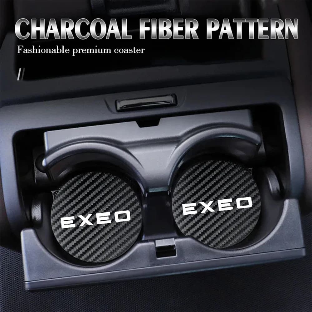 Car Cup Holder Coasters Non-Slip and Anti-dust Insert Auto Car Cup Mat Car Interior Accessories for Seat Exeo