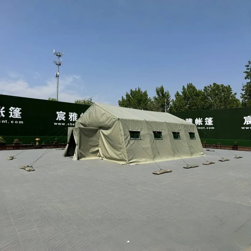 Heavy Duty PVC Tarpaulin All Weather Winter Frame Tent Large Modular Outdoor Shelter For Russia