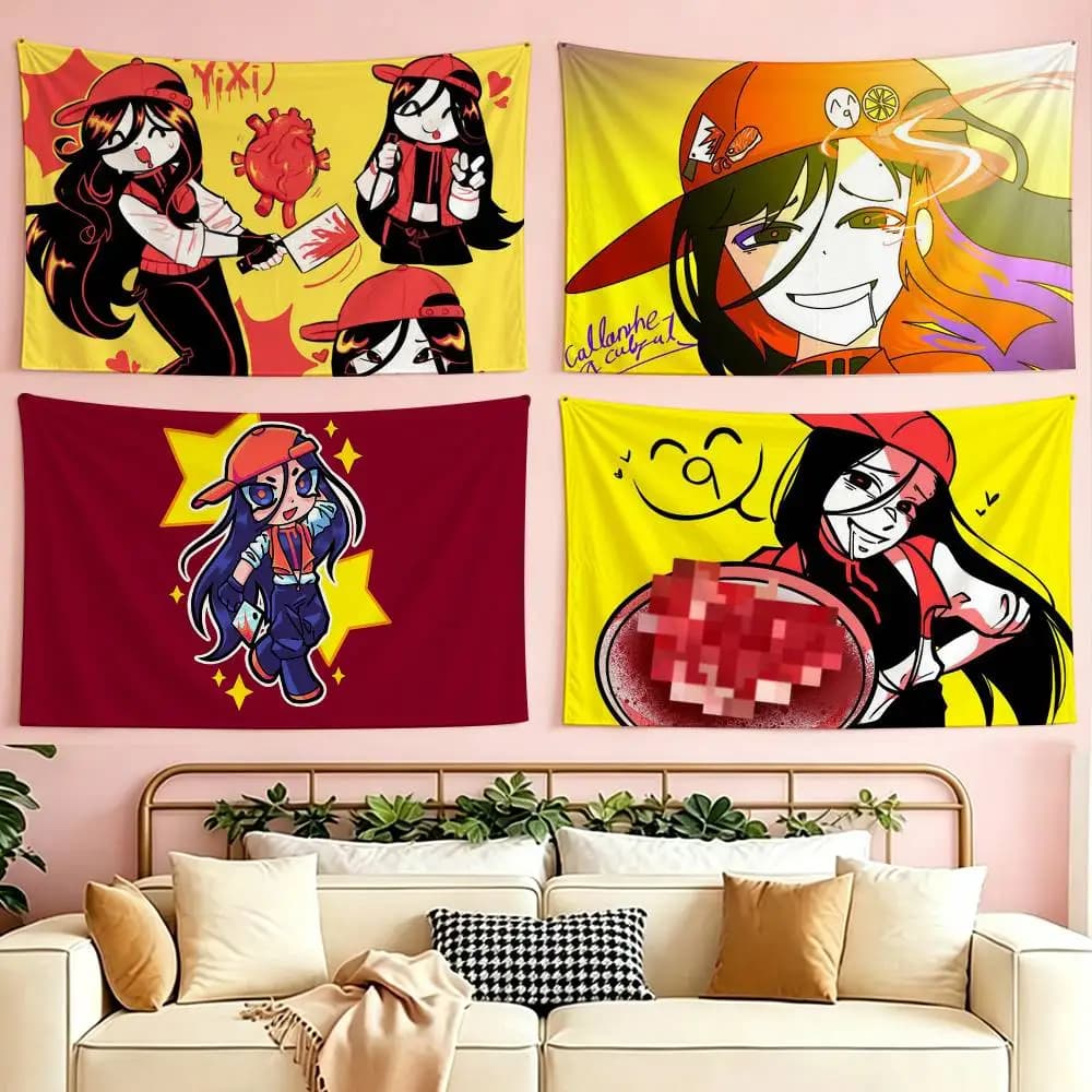 Butcher Vanity Keychain Yi xi flag Suitable For Party Club Outdoor Interior Wall Decoration Banner Fans Gift