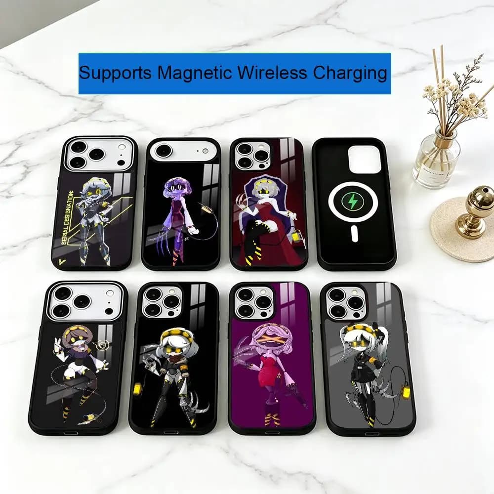 For Serial Designation V Murder Drones Phone Case For iPhone17,16,15,14,13,12Plus,Pro Compatible with magnetic wireless charging