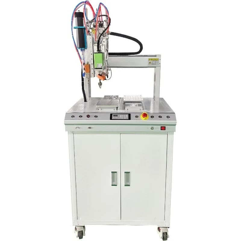 dispensing and beating screw all-in-one machine, fully automatic double-station blowing lock screw machine