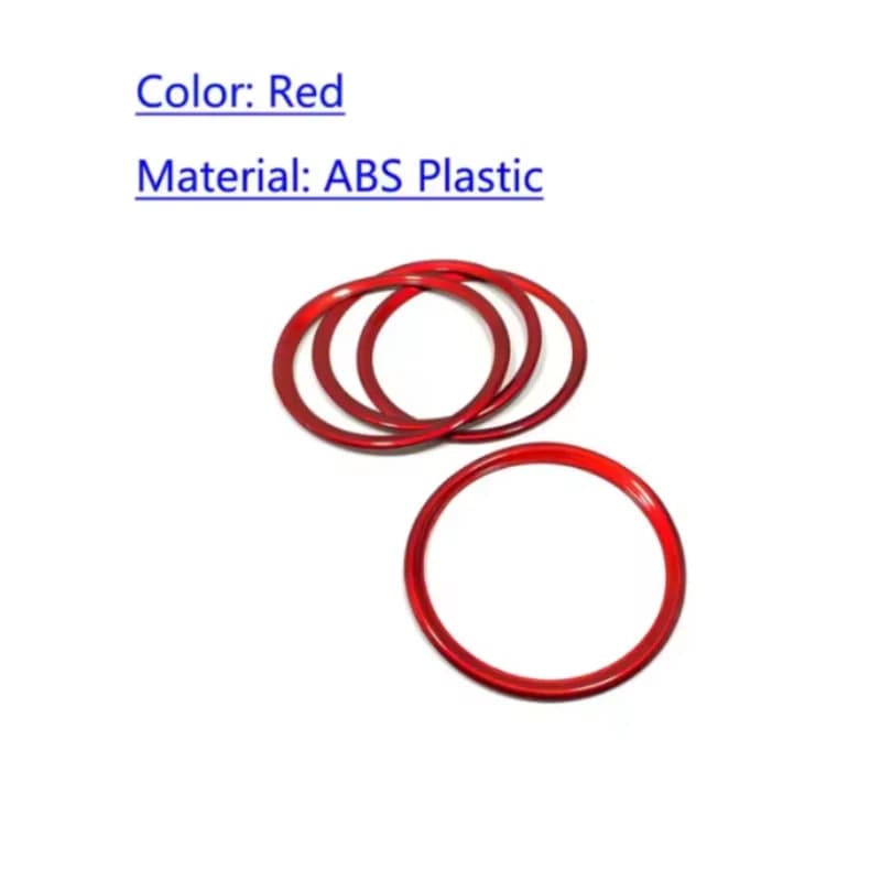 Fit For Honda Fit Jazz 2020 - 2023 Car Door Cover Sticker ABS/Steel Audio Speak Sound Cover Ring Circle Lamp Trim Parts