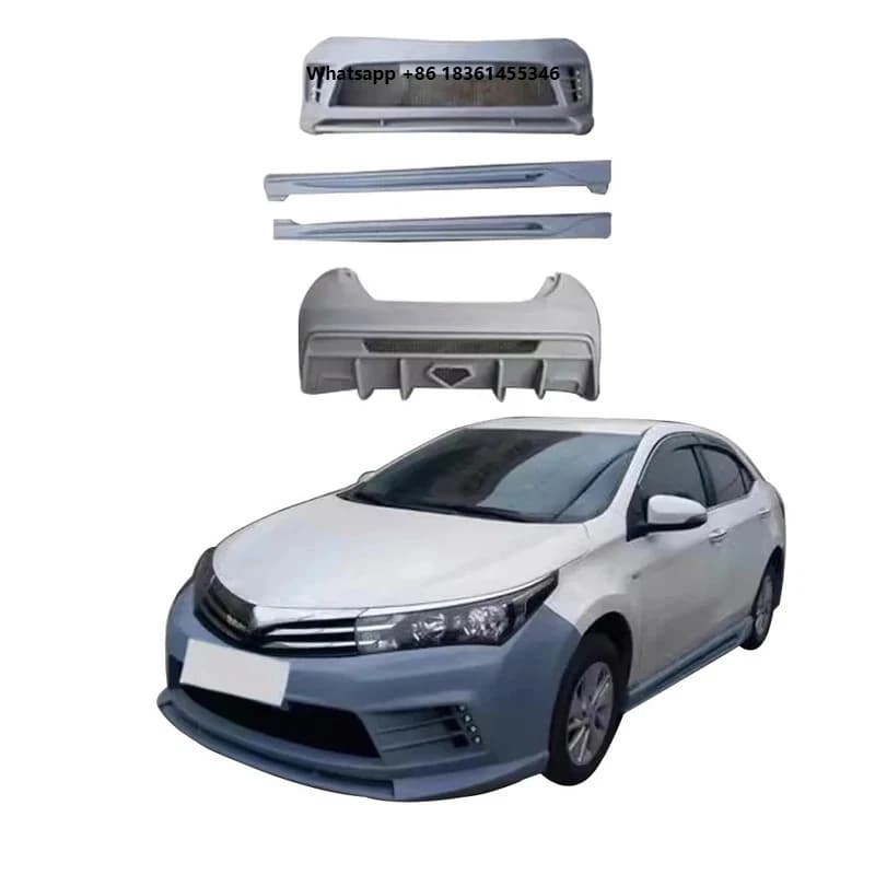 FOR ABS Material Front Rear Bumper Side Skirt Car Body Kit Factory Direct