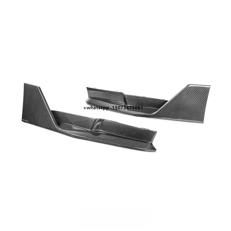 Paktechz Dry Carbon Fiber Parts Bodykit Rear Side Splitter for  G8x M3 G80 M4 G82 G83