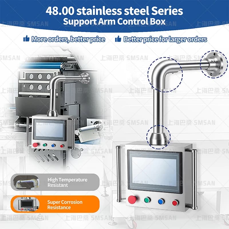 Stainless Steel Cantilever System Support Bracket Industrial Operation Panel ArmStainless Steel Cantilever System Support Bracke