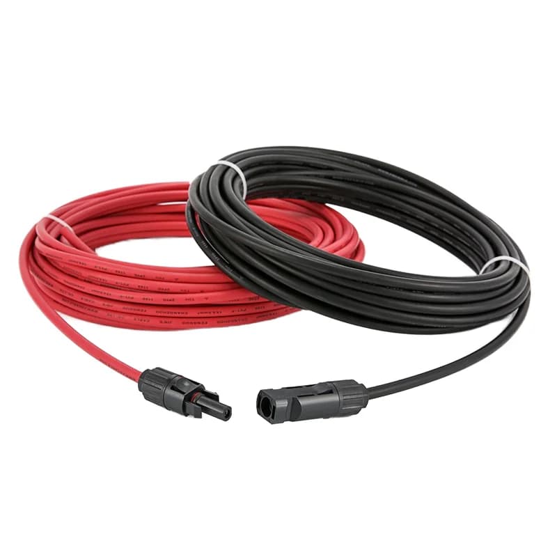 3pcs 1000v  4mm2 Black Red Male Female Solar Panel Extension Cable for Solar Photovoltaic System  and  Canada Certifications