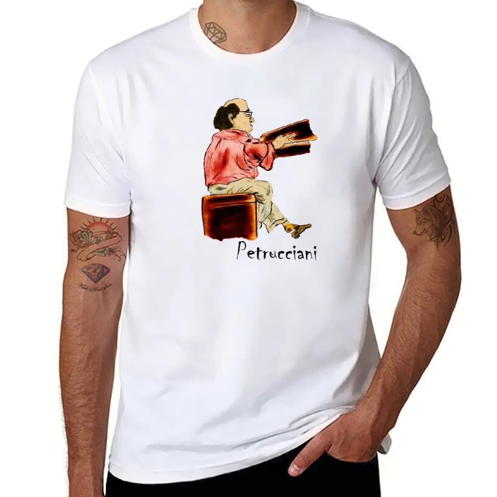 MICHEL PETRUCCIANI PLAYING PIANO T-Shirt anime t shirts for man t shirts for man cotton funny cotton t shirts man 100% T-Shirt
