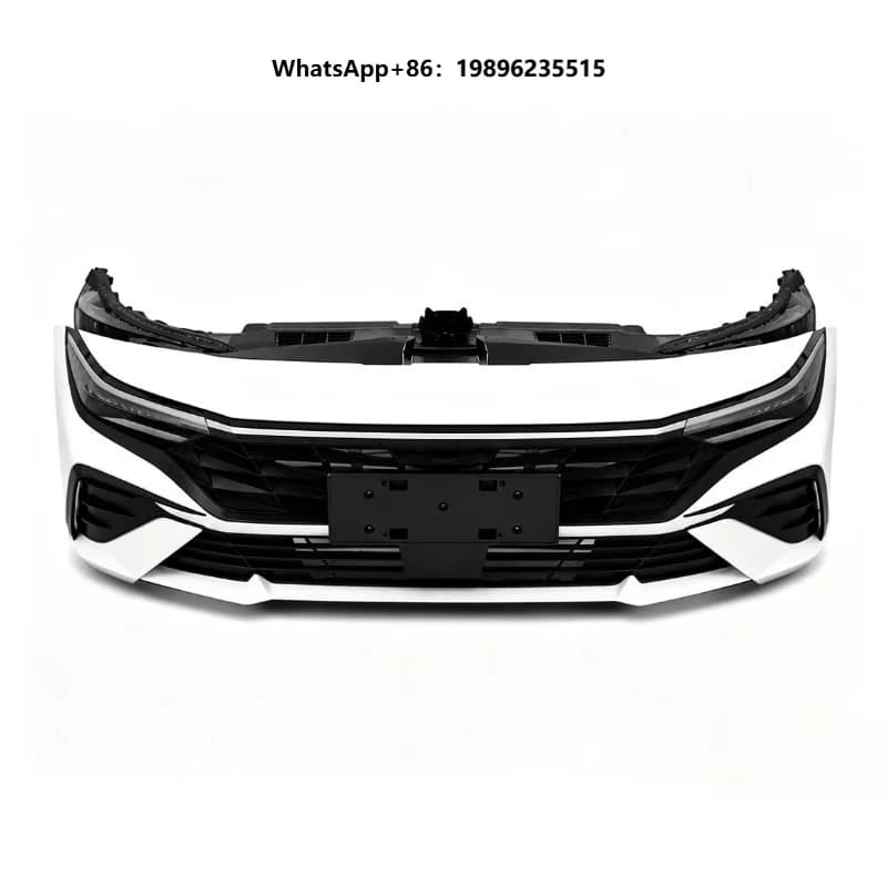 Front Bumper Assembly with Tow Hook Hood Headlights Radiator