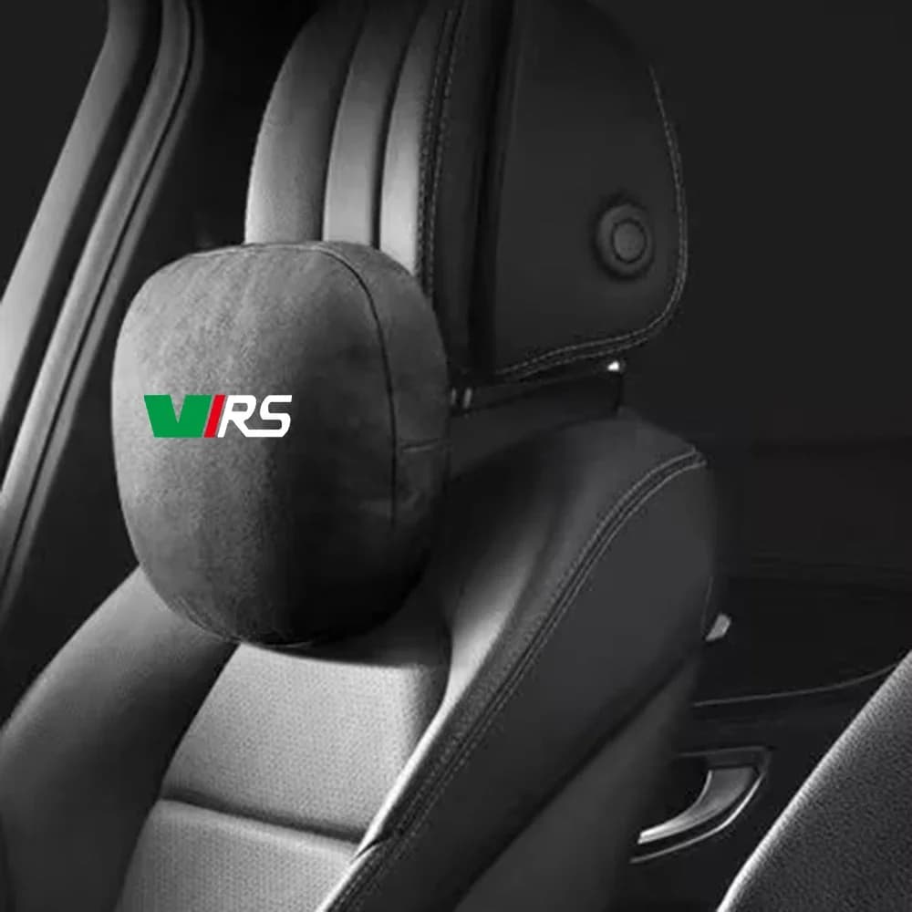 Car Headrest Neck Support Seat Adjustable Car Pillow Neck Rest Cushion VRS Logo for Skoda Octavia 3 2 A5 MK3 Kodiaq Superb Fabia