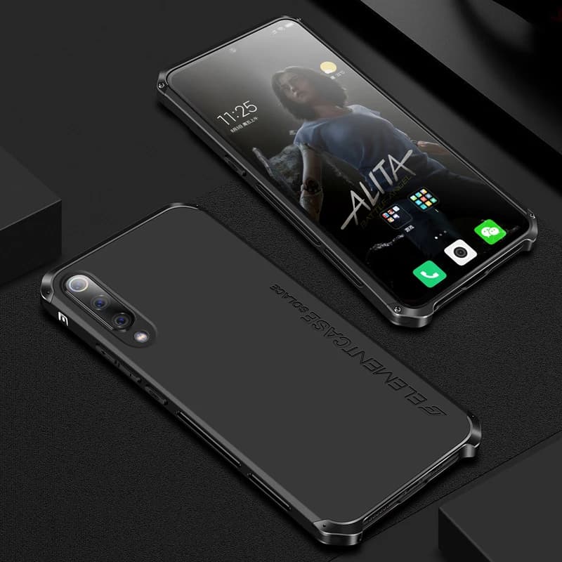 Metal Case For Xiaomi Mi 14 13 11 Mi14 Mi13 Pro Slim Shockproof Element Hard Aluminium Hybrid Pc Back Cover Phone Case