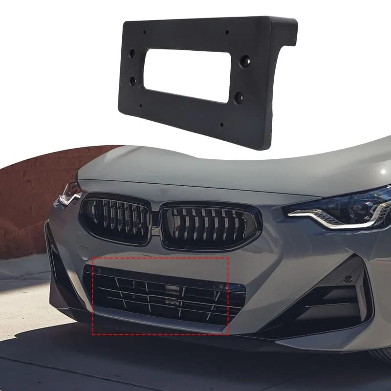 ABS Front License Plate Holder  for 2020+ BMW 2 Series F44 Four-door version (US Version)  Car Exterior Accessories