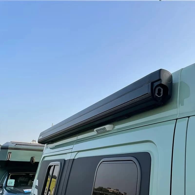 Dx600 Motorized Polyester Fabric Electric Full Cassette Vehicle caravan Rv Motor Home Awning Sun Shade for Camper Van