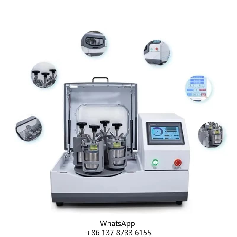 Soil Grinder Fine Dry Micron Powder Grinder Milling Machine Carbide Lab Planetary Ball Mill Laboratory Soil Grinding Equipment