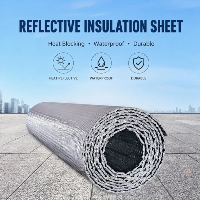 Roof Heat Insulation Sheet Reflective Aluminum Foil Bubble Barrier Waterproof Thermal Insulation Curtain for House Attic Garage