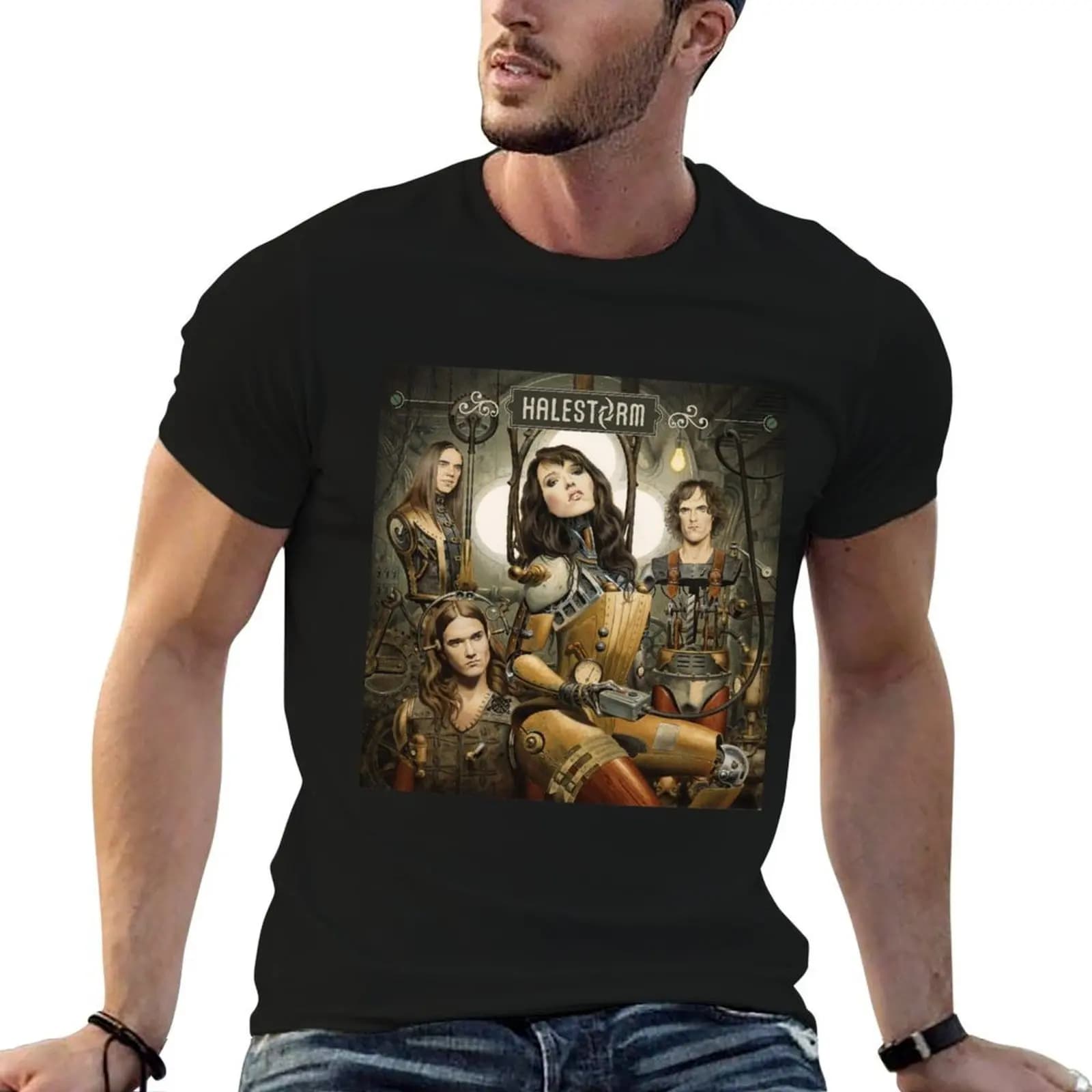 Vintage Machine T-Shirt cotton graphic tees Short sleeve tee clothing for men