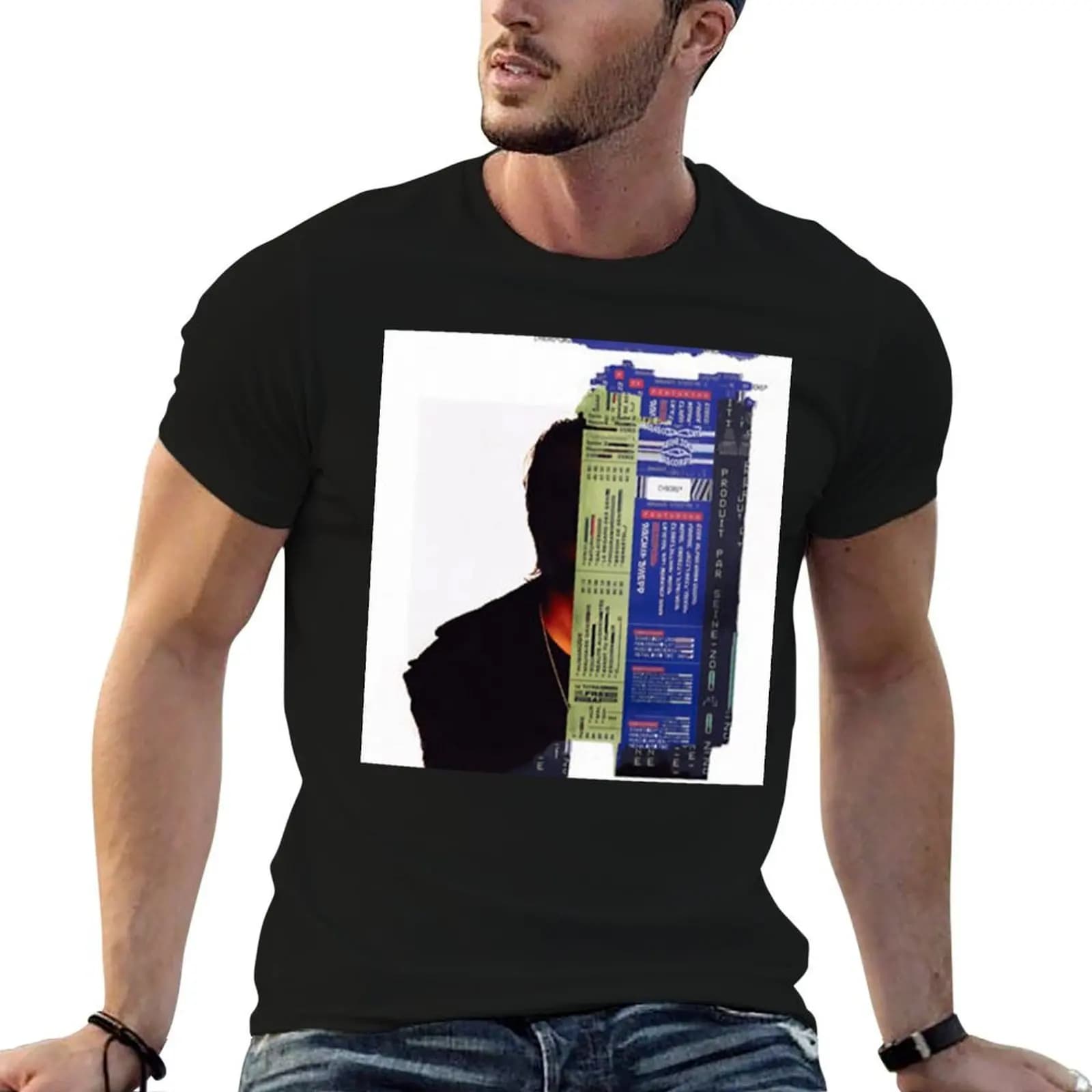 Nekfeu cyborg T-Shirt oversized t shirt blanks mens vintage t shirts