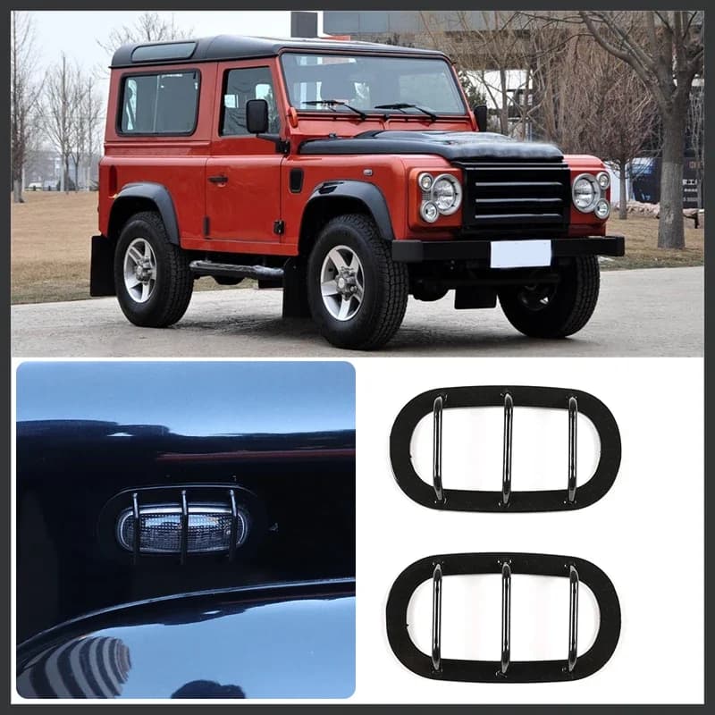 For 2004-2019 Land Rover Defender 90 110 130 stainless steel car car turn signal protective cover sticker interior accessories
