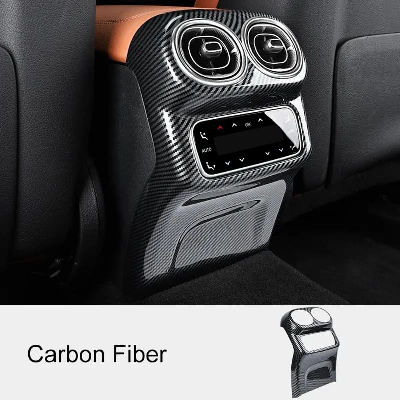 For Mercedes Benz GLC Class X254 2023 2024 Car Rear Anti-Kick Panel Air Conditioner Outlet Vent Cover Trim Accessories