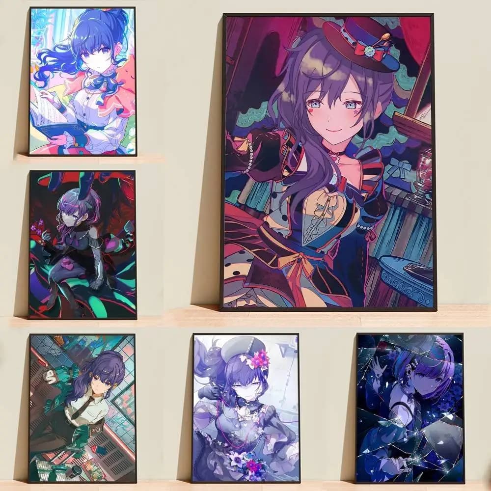 Empty Idol A-Asahina Mafuyu PJSK Poster Wall Art Print Decorative Mural Home Decor Gift Unframed Customizable