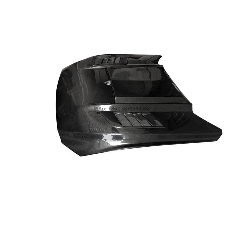 New Carbon Fiber Hood for Mustang 2015-2017 Front Air Vent Intake Panel Black
