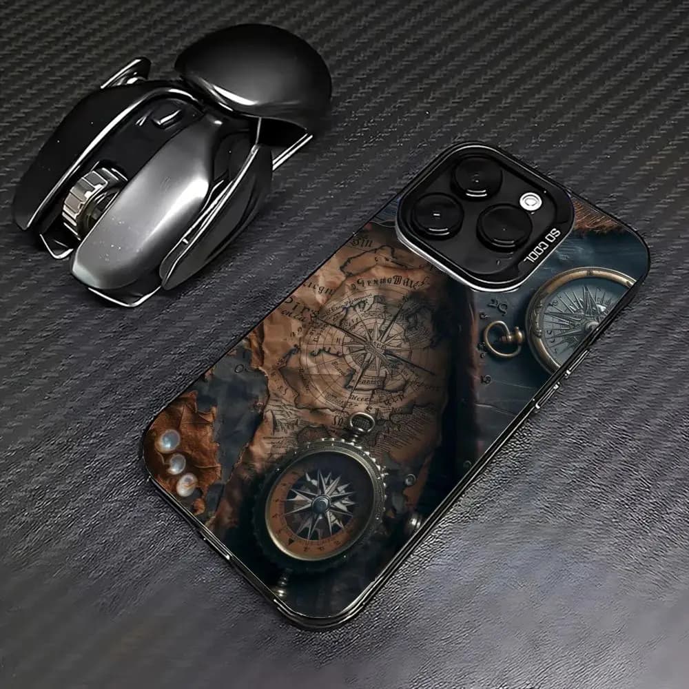 Retro pattern design Phone Case case for iPhone17 16 15 14 13 12 11 Pro/ Max/Plus shock-proof rear cover anti-fingerprint