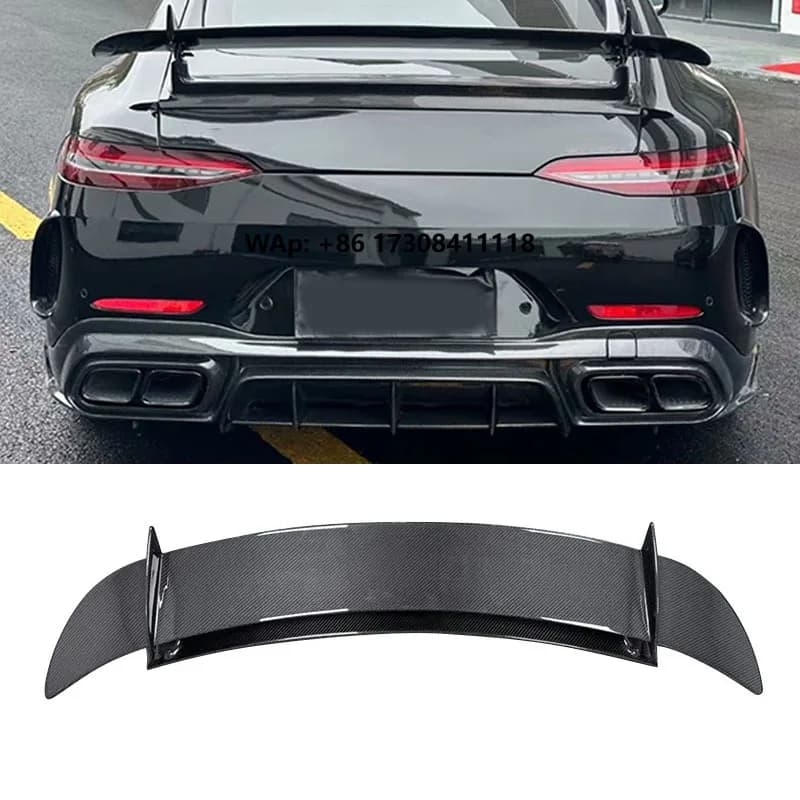 Carbon Fiber Rear Spoiler for -GT50 GT53 GT63 4-Door Rear Wing Car Bumper