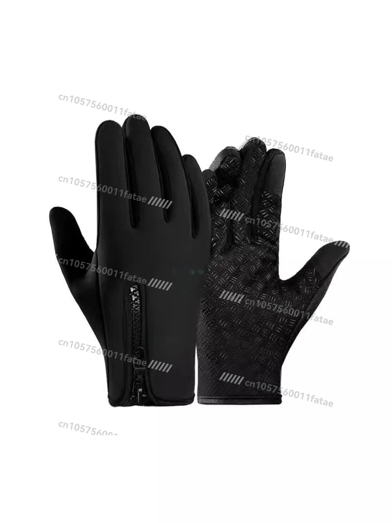 Outdoor Gloves for Men Full Finger Sports Mountaineering Skiing Non-slip and Windproof Women Waterproof Warm Coldproof Fleece