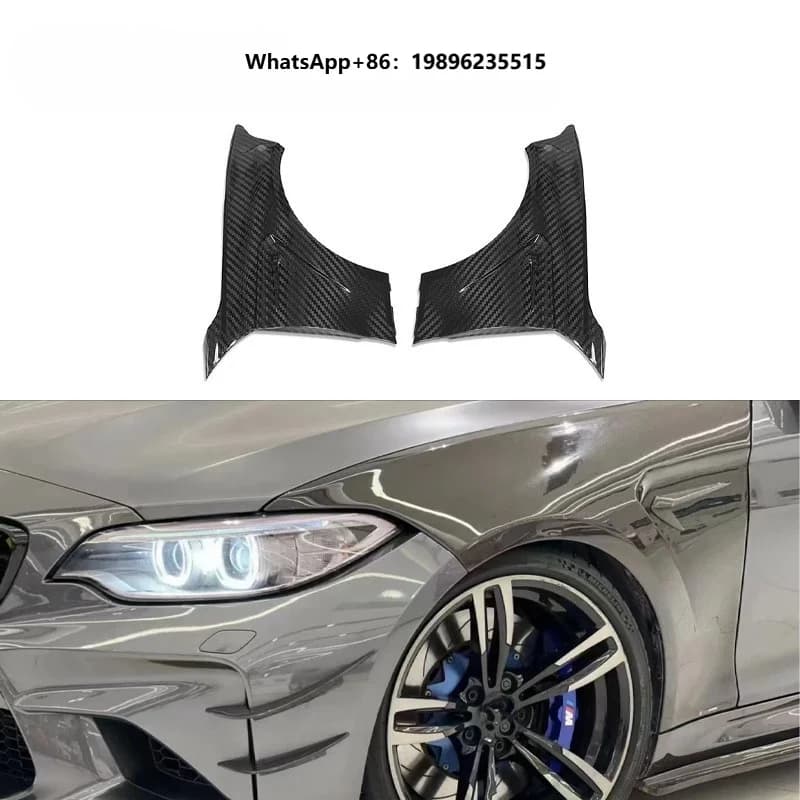 For F87 M2 M2C Competition CS 2016-2021 Dry Carbon Fiber Side Fenders 41352449803 41352449804