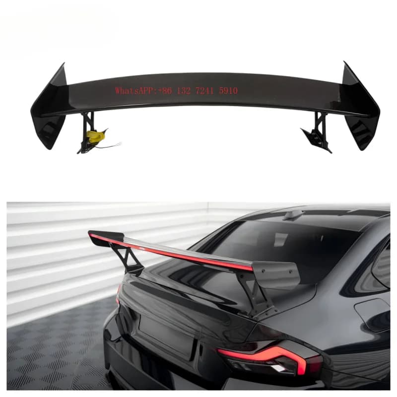 Design Dry Carbon Fiber Rear Spoiler With Light