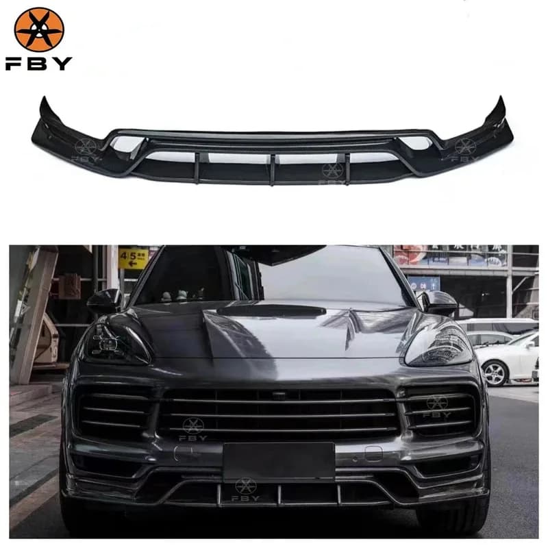 Carbon Fiber Front Lip CMST Style for   9Y0 Carbon Front Bumper Lip Sp