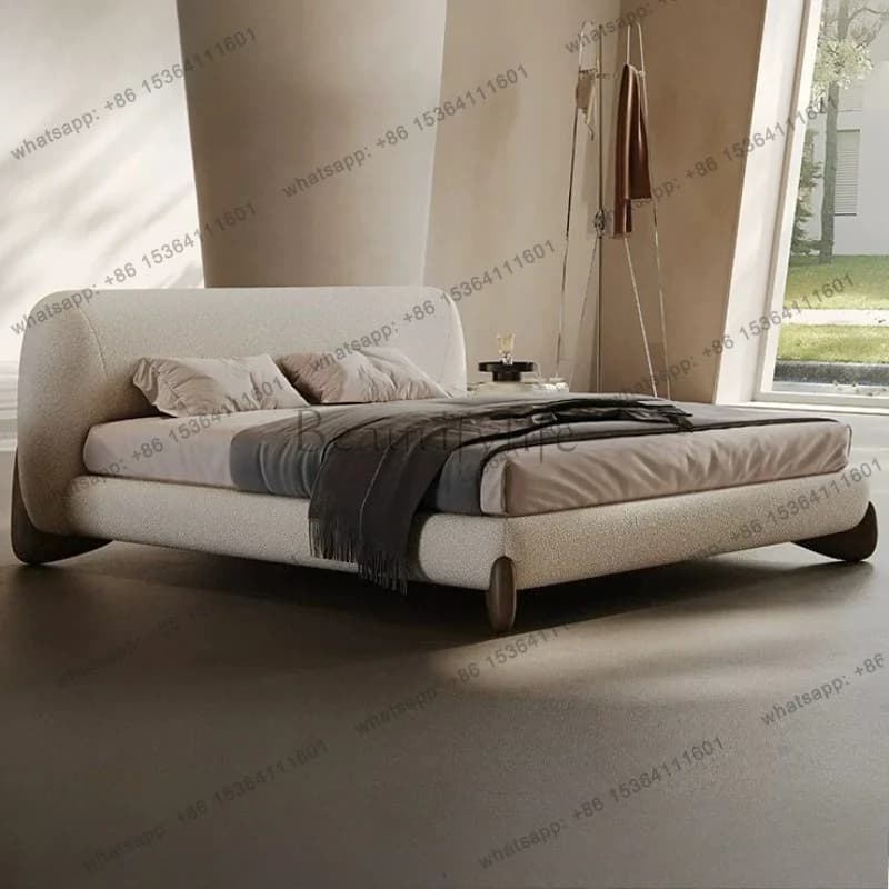 LJY 150x200cm 180x200cm Home Modern luxury fabric queen soft bag bed double bedroom beds and bed frames full size frame furnitur