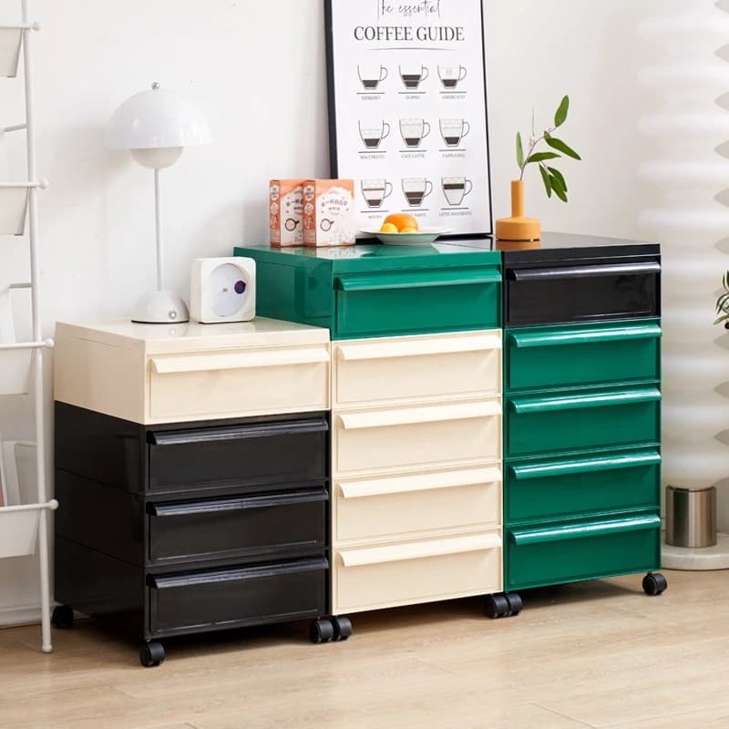 Dopamine Creative Simple Storage Cabinet Living Room Mobile Plastic Locker
