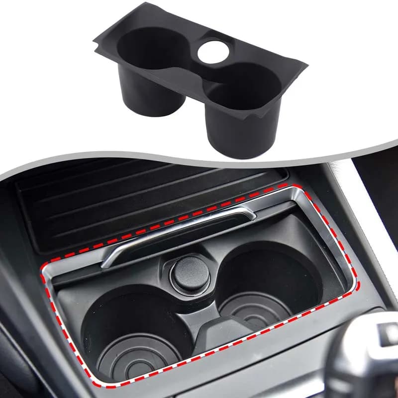 1Pcs TPE For BMW 1 Series  2 Series F20 F21 F22 F23 F87 2018-2019 Car Central Control Water Cup Holder Protective Cover Car Part