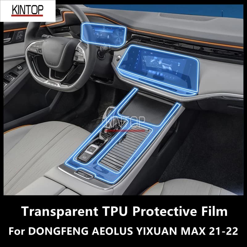 For DONGFENG AEOLUS SHINE MAX 21-25 Car Interior Center Console Transparent TPU Protective Film Anti-scratch Repair Film