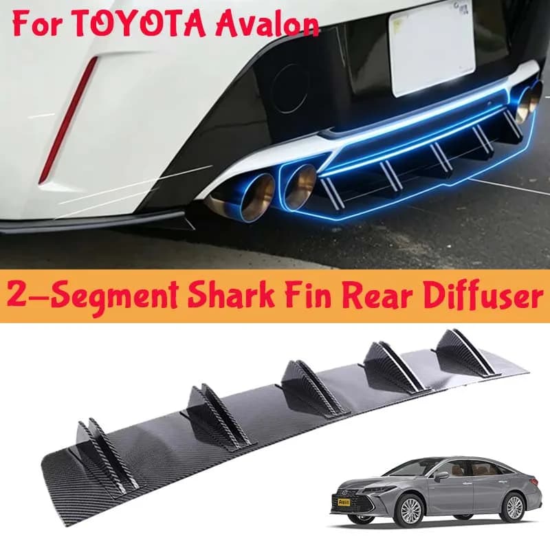 For TOYOTA Avalon Shark Fin Rear Diffuser Split Chassis Spoiler Auto Aerodynamic Parts Aerodynamic Modification