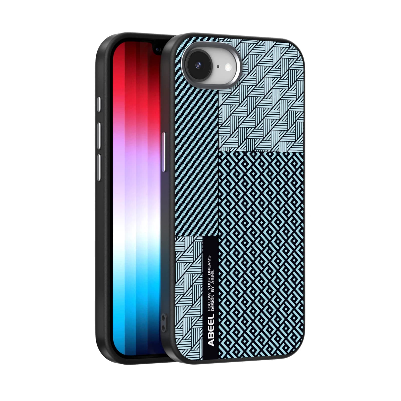 For iPhone 17E 16E Case Protective Shell Back Cover Fashion Carbon Fiber Magsafe Texture Leader Pattern Mobile Phone Covers
