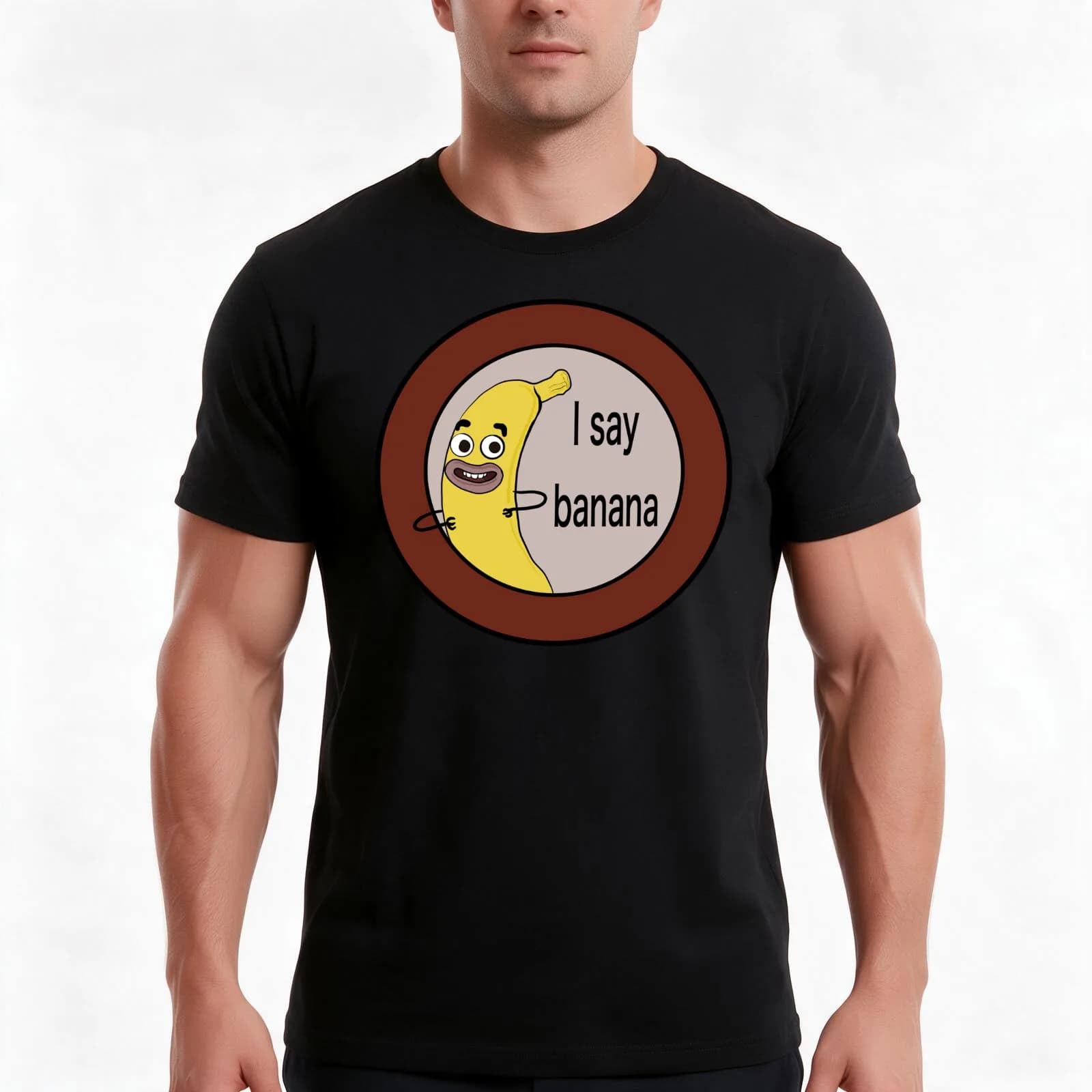 “I Say Banana”- Banana Joe T-Shirt, Summer Casual Cotton Tee, Oversized Streetwear Tops, Vintage Graphic Print, Unisex Men Women