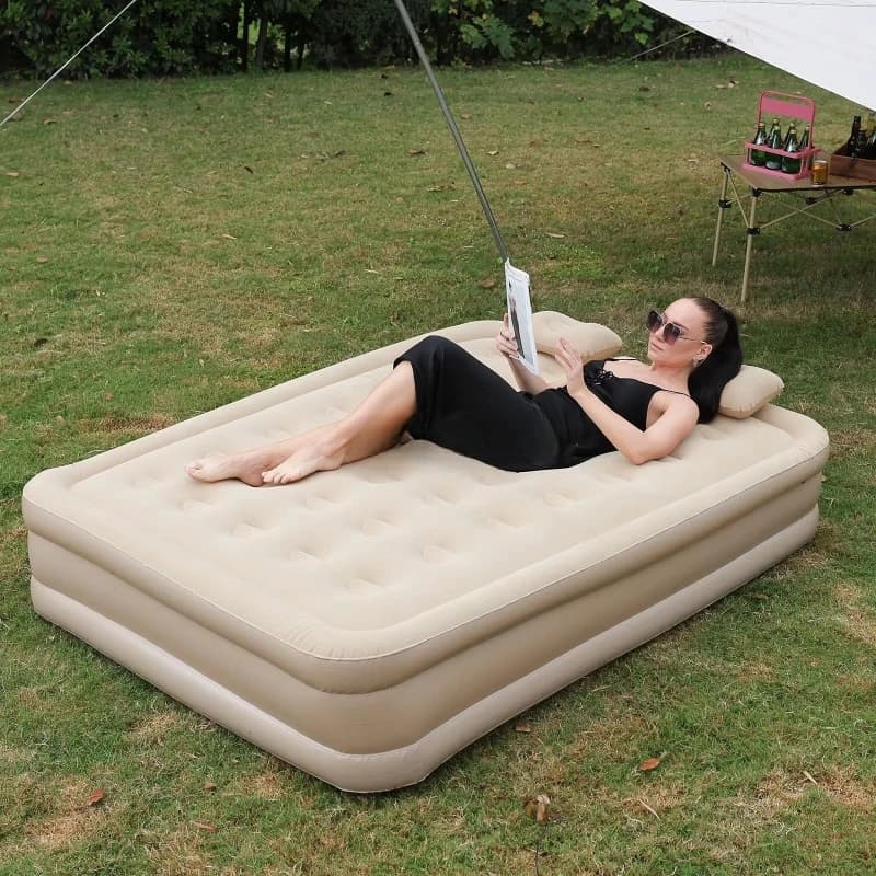 Bed with pump, soft and skin-friendly, inflated in seconds for a good night's sleep