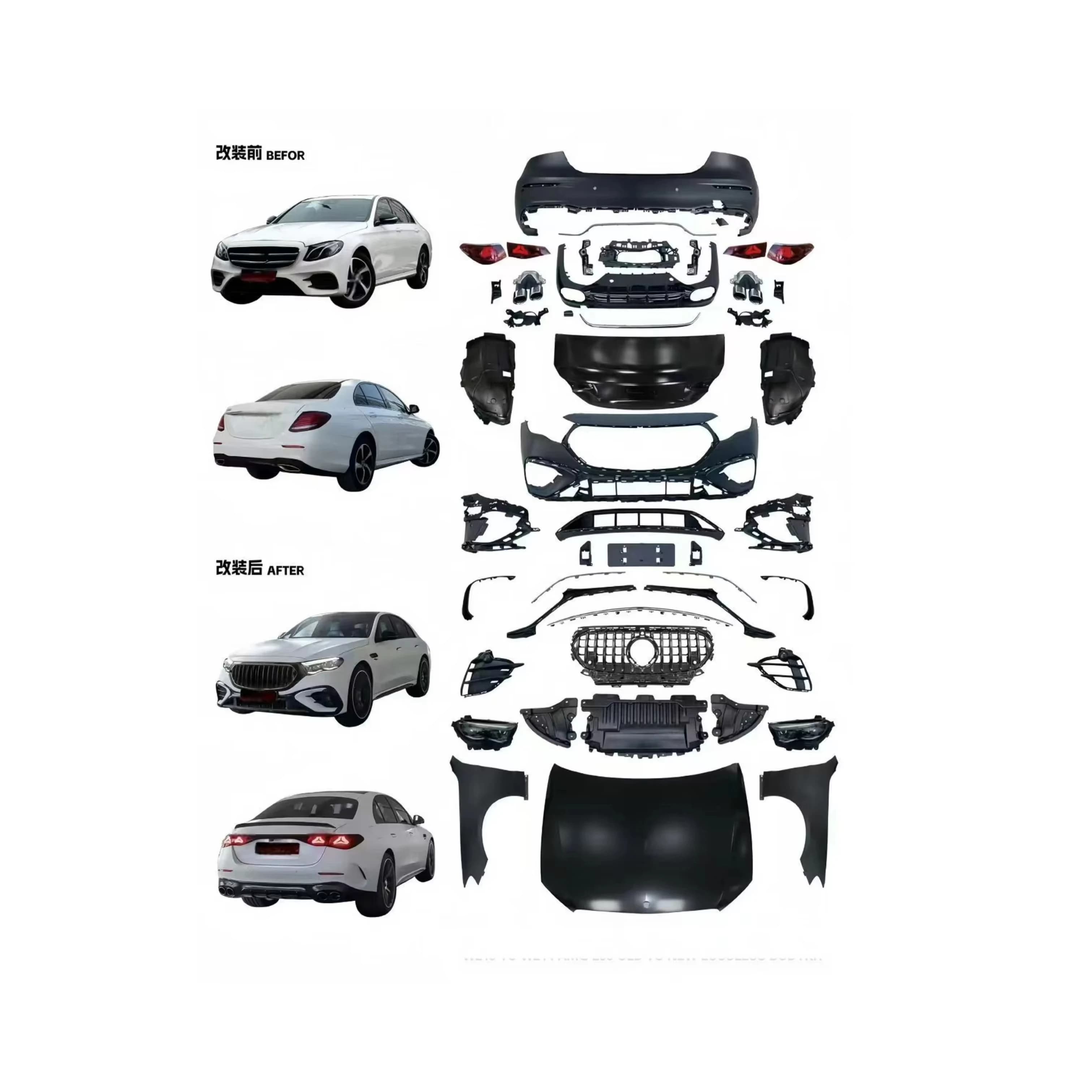Auto Body Kits  Abs  Facelift for  Benz  W213 Upgrade to W214 AMG  E53