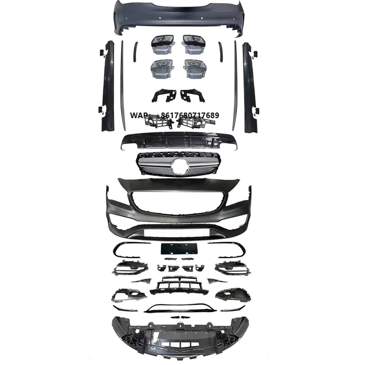 Auto Body System Car Bumpers Bodykit for CLA Class W117 2013-2019 Upgrade to CLA45