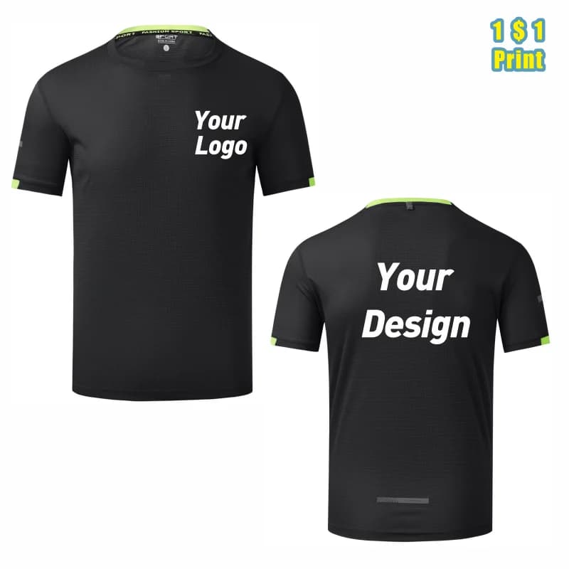 Quick-Drying Breathable Sports T Shirt Custom Logo Print Embroidery Personal Design Company Brand 8 Colors Fashion Tops S-4xl
