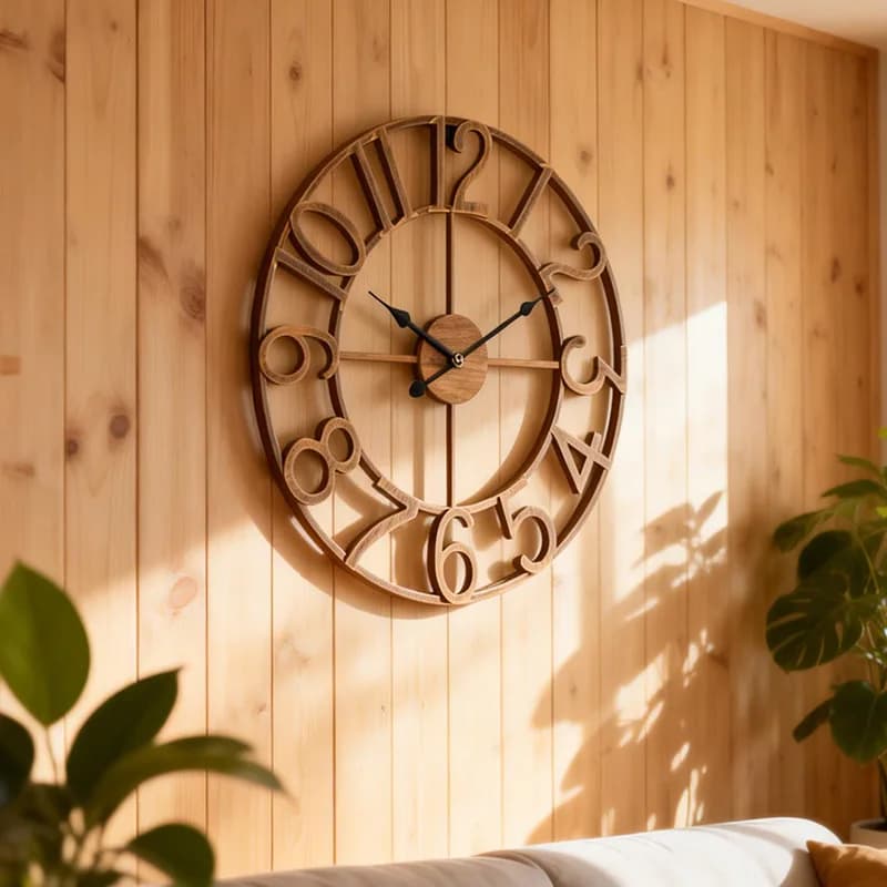 Decorative Clock Clocks Wall Home Decor Wall Clock Living Room Decoration Mute Chinese Style Retro Ironwork Guest Room Bedroom