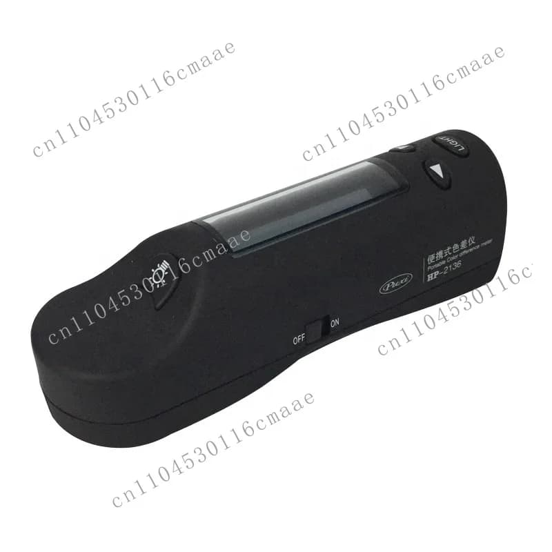 The high-precision digital portable colorimeter HP-2136 is used in the plastics, metals, printing, and paint industries