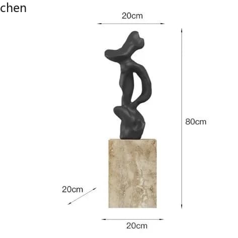 DSA Creative Abstract Sculpture Artwork Ornament Wabi-Sabi Style High-End Model Room Clubhouse Corridor Hotel
