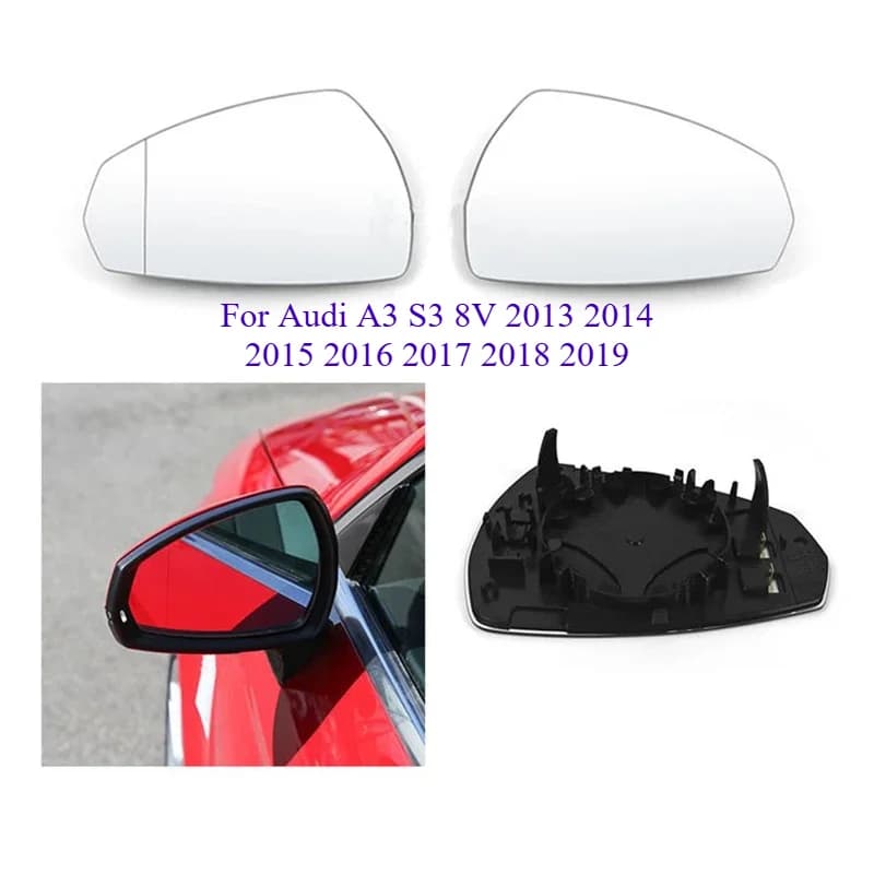 Heated Side Mirror Glass lens For Audi A3 S3 8V 2013 2014 2015 2016 2017 2018 2019 Auto Left Right replace wing rearview