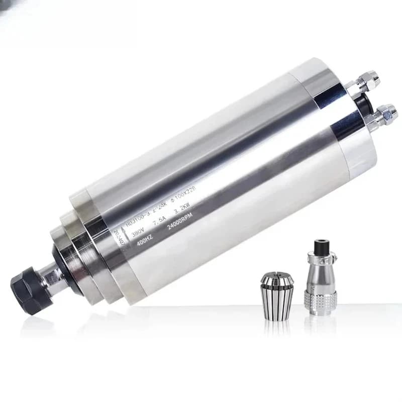 KW hine Tools Accsori Cooled Motor ER 0mm Router Wood Working Spindle Metal Milling