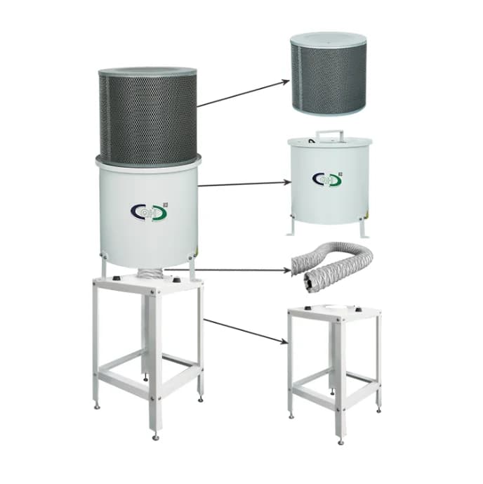 Reliable Quality Smoke Fume Separator Machine Extractors Media Filter Oil Mist Centrifugal Collector for Cnc Machine