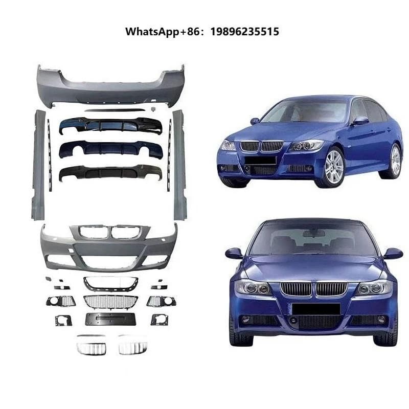 New PP Plastics Body Kit for  3S E90 Upgrade to M Performance Design Car Bumper Side Skirt Grille Rear Diffuser Bodykit
